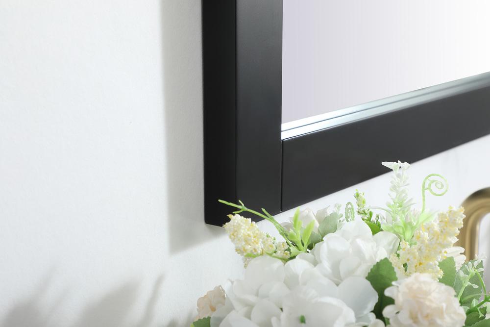 Elegant Furniture & Lighting - Cole vanity mirror 22 x 32 inch in black - VM22232BK veiw 5