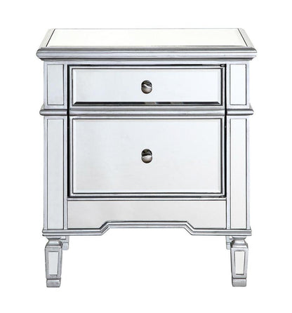 Elegant Furniture & Lighting - Contempo 1 Door Cabinet 24 in. x 16 in. x 27 in. in silver paint - MF6-1016S veiw 7