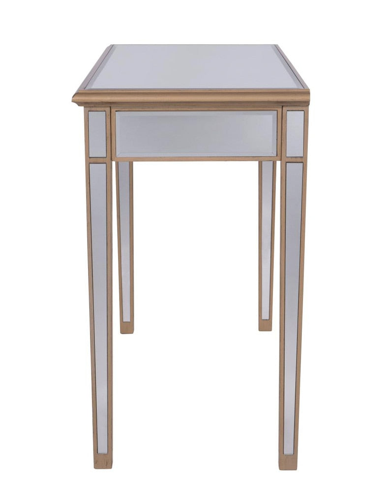 Elegant Furniture & Lighting - Contempo 2 Drawers Dressing table 42 in. x 18 in. x 31 in. in Gold paint - MF6-1106G veiw 5