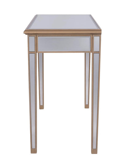 Elegant Furniture & Lighting - Contempo 2 Drawers Dressing table 42 in. x 18 in. x 31 in. in Gold paint - MF6-1106G veiw 5