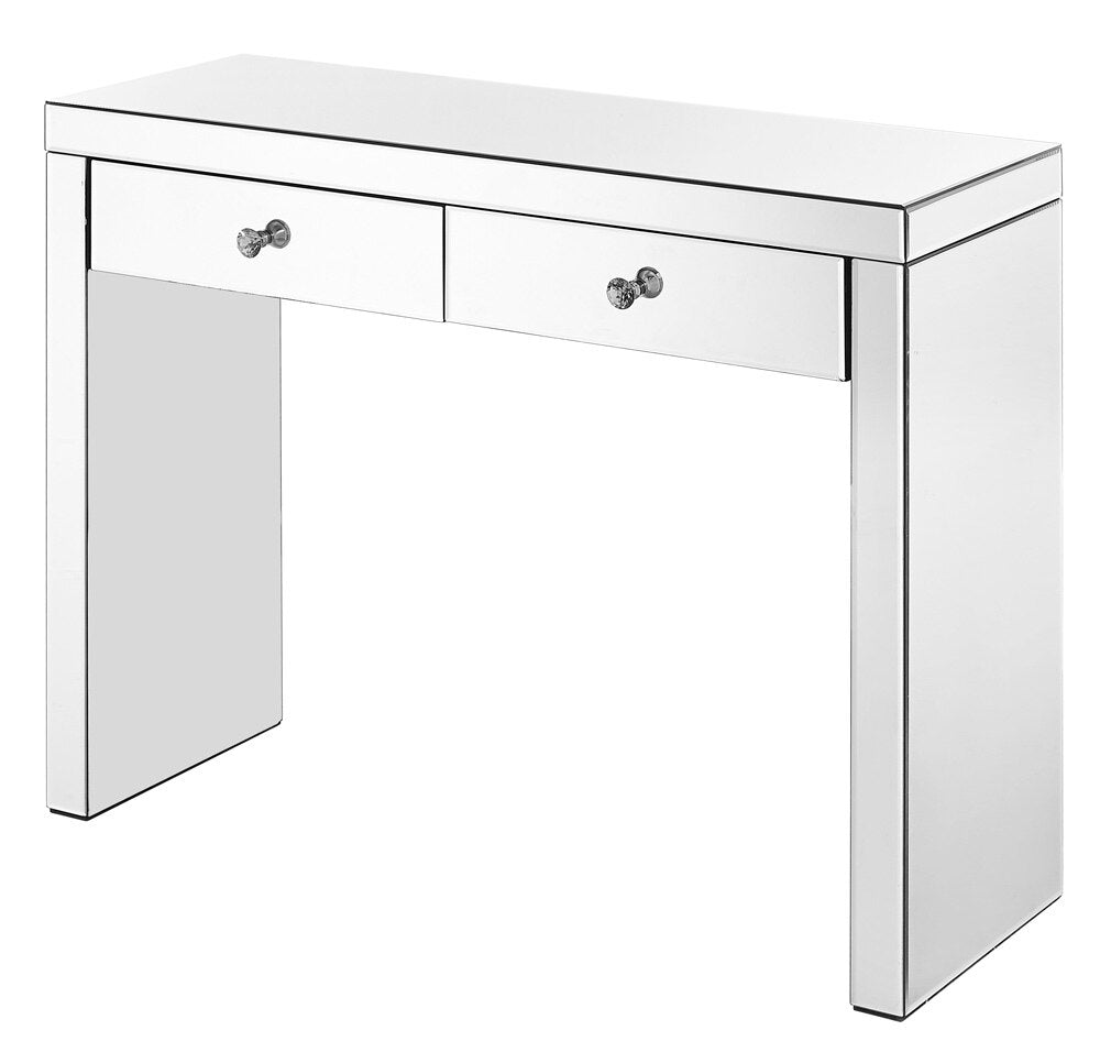 Elegant Furniture & Lighting - Contempo Console Table 39 in x 14 x30 in. in Clear - MF6-1052 veiw 3