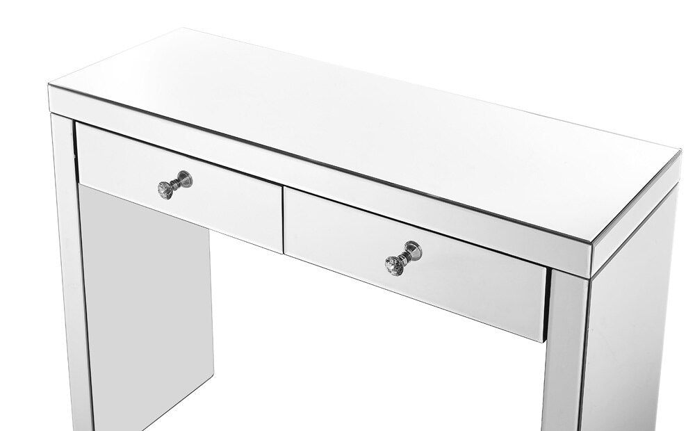 Elegant Furniture & Lighting - Contempo Console Table 39 in x 14 x30 in. in Clear - MF6-1052 veiw 5