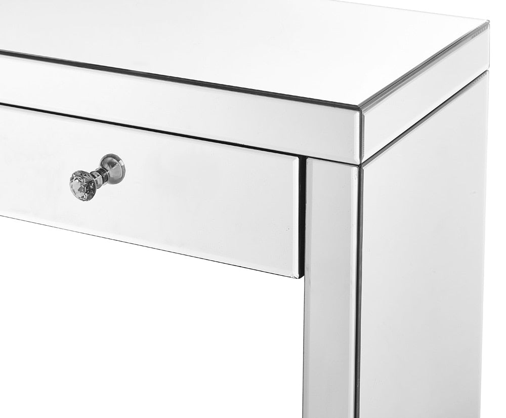 Elegant Furniture & Lighting - Contempo Console Table 39 in x 14 x30 in. in Clear - MF6-1052 veiw 6