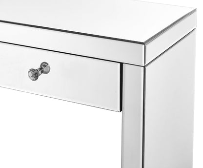 Elegant Furniture & Lighting - Contempo Console Table 39 in x 14 x30 in. in Clear - MF6-1052 veiw 6