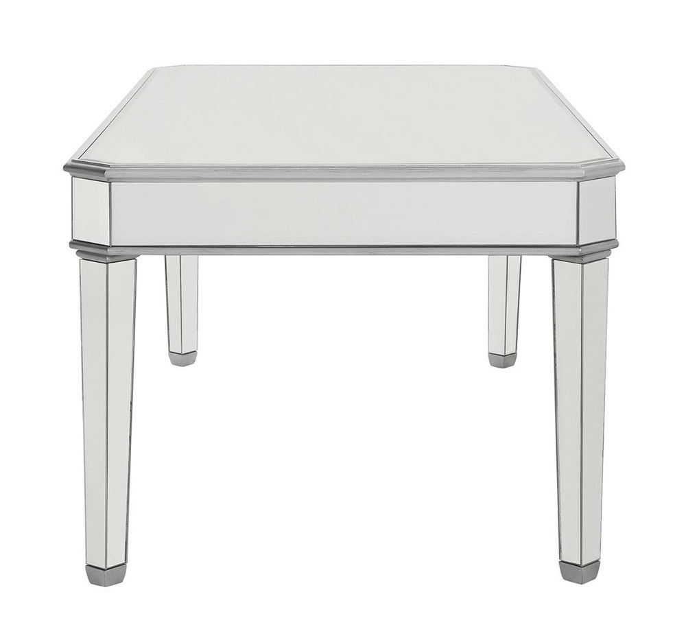 Elegant Furniture & Lighting - Contempo Rectangle Dining Table 60 in. x 32 in. x 30 in. in silver paint - MF6-1009S veiw 2