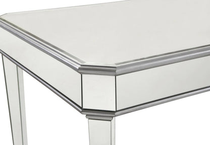 Elegant Furniture & Lighting - Contempo Rectangle Dining Table 60 in. x 32 in. x 30 in. in silver paint - MF6-1009S veiw 3