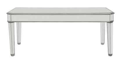 Elegant Furniture & Lighting - Contempo Rectangle Dining Table 60 in. x 32 in. x 30 in. in silver paint - MF6-1009S veiw 5