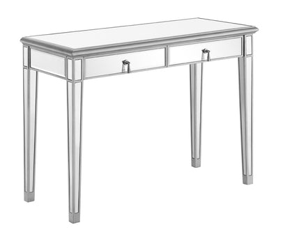 Elegant Furniture & Lighting - Contempo Vanity Table 42 in. x 18 in. x 31 in. in silver paint - MF6-1006S veiw 2
