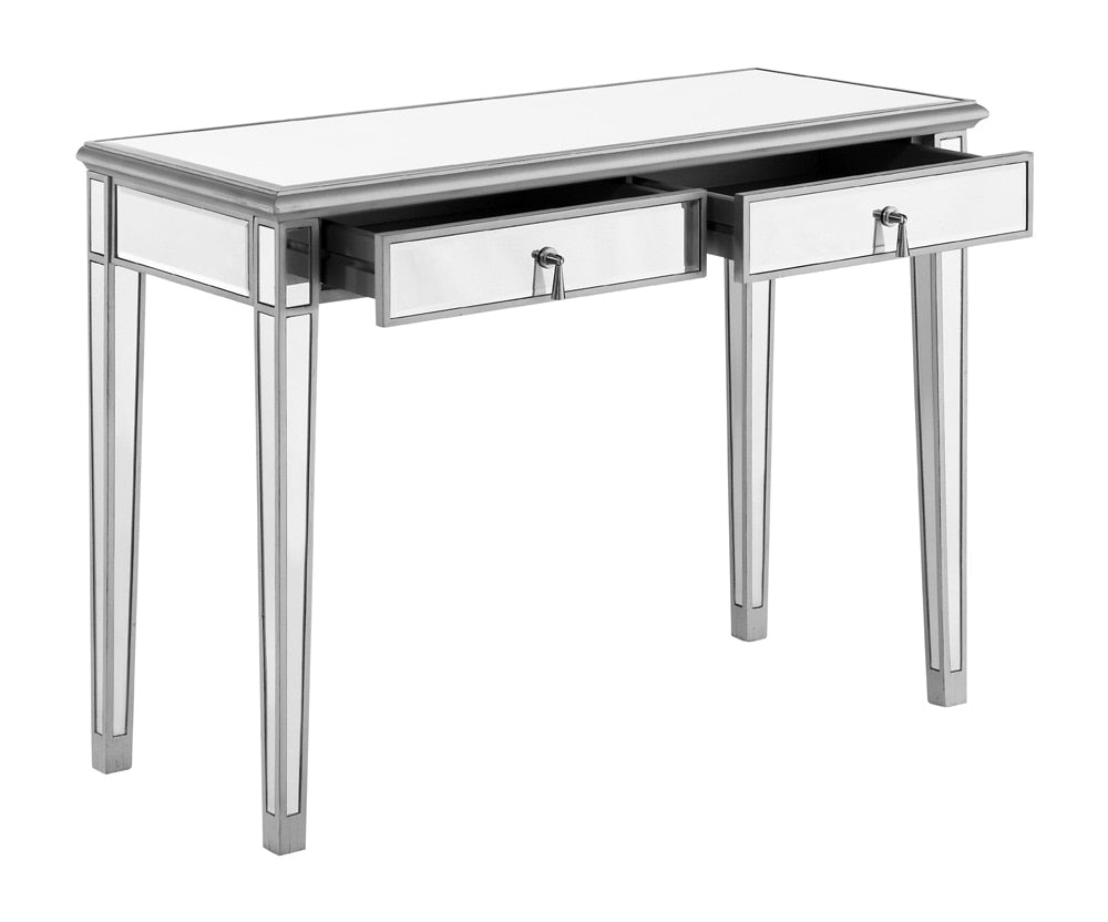 Elegant Furniture & Lighting - Contempo Vanity Table 42 in. x 18 in. x 31 in. in silver paint - MF6-1006S veiw 3