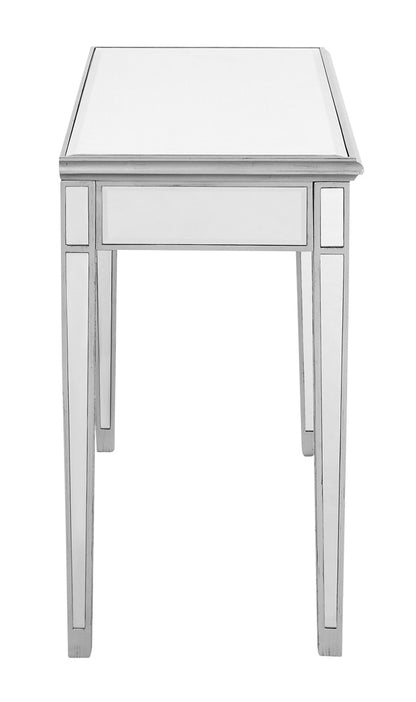 Elegant Furniture & Lighting - Contempo Vanity Table 42 in. x 18 in. x 31 in. in silver paint - MF6-1006S veiw 4