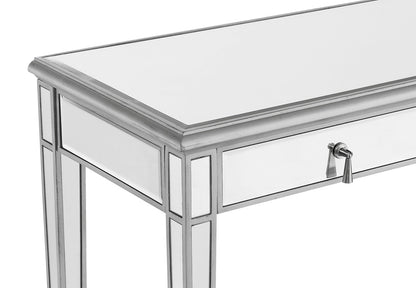 Elegant Furniture & Lighting - Contempo Vanity Table 42 in. x 18 in. x 31 in. in silver paint - MF6-1006S veiw 6