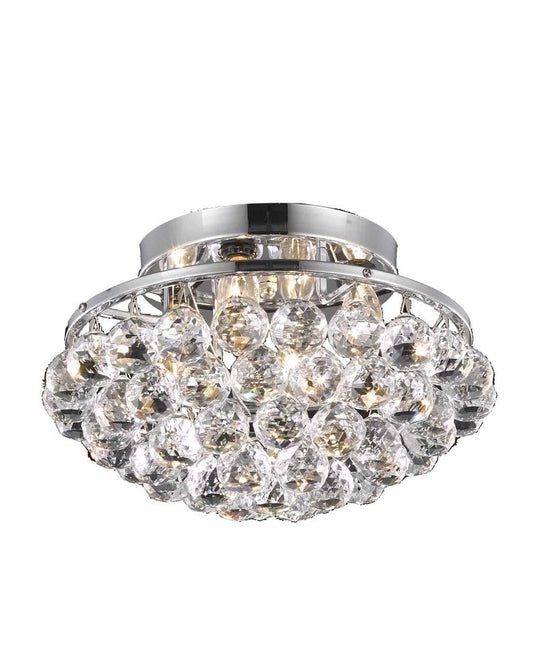 Elegant Furniture & Lighting - Corona 4 light Chrome Flush Mount Clear Royal Cut Crystal - V9805F14C/RC veiw 1