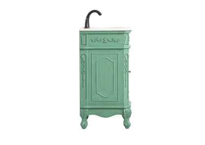 Elegant Furniture & Lighting - Danville 19 inch Single bathroom vanity in vintage mint - VF10119VM veiw 7