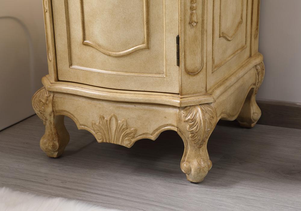 Elegant Furniture & Lighting - Danville 24 inch Single Bathroom vanity in Antique Beige with ivory white engineered marble - VF10119AB-VW veiw 7