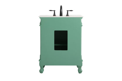 Elegant Furniture & Lighting - Danville 27 inch Single bathroom vanity in vintage mint - VF-1008VM veiw 8