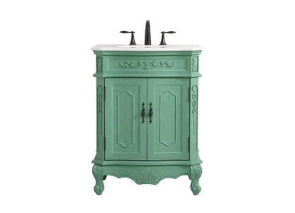 Elegant Furniture & Lighting - Danville 27 inch Single bathroom vanity in vintage mint - VF10127VM veiw 1