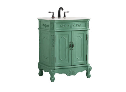 Elegant Furniture & Lighting - Danville 27 inch Single bathroom vanity in vintage mint - VF10127VM veiw 14