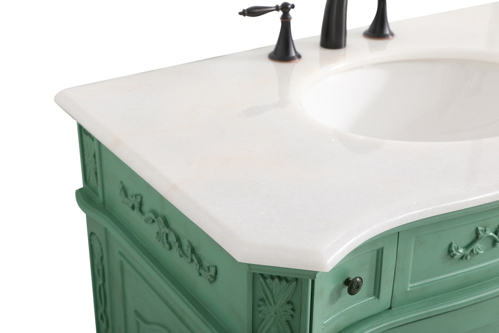 Elegant Furniture & Lighting - Danville 36 inch Single bathroom vanity in vintage mint - VF10136VM veiw 4