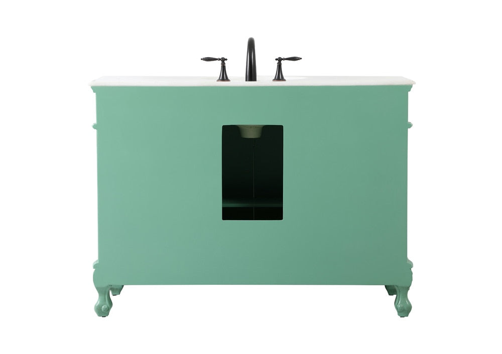 Elegant Furniture & Lighting - Danville 48 inch Single bathroom vanity in vintage mint - VF10148VM veiw 8