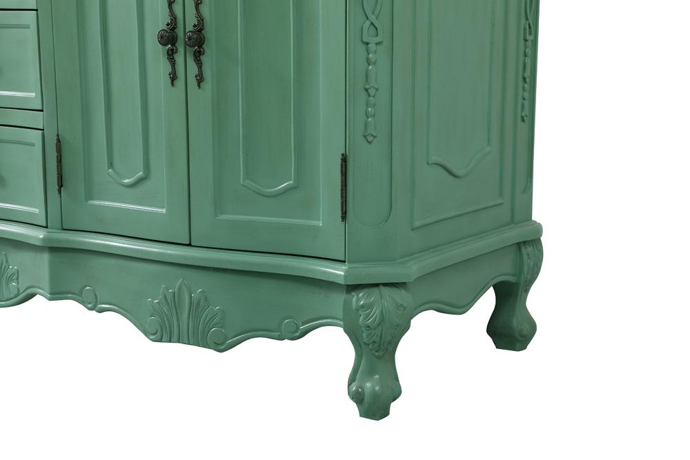 Elegant Furniture & Lighting - Danville 60 inch double bathroom vanity in vintage mint - VF10160DVM veiw 6
