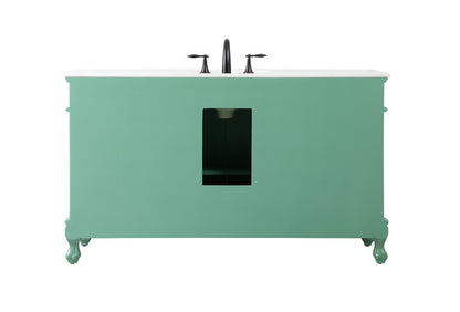 Elegant Furniture & Lighting - Danville 60 inch Single bathroom vanity in vintage mint - VF10160VM veiw 8