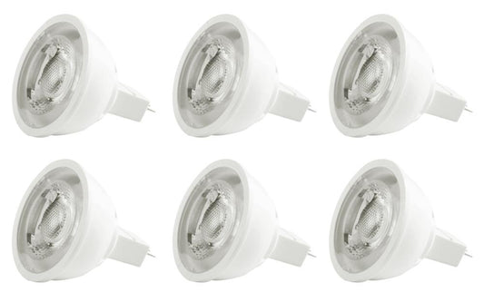 Elegant Furniture & Lighting - Deluge LED MR16 light bulb GU5.3 6.5W 12V LM500 3000K DIM 40 degree, CRI80, ETL, 25000HRS, LM500, DIMMABLE, 3YEARS WARRANTY - MR16LED103-6PK veiw 1