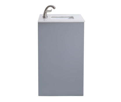Elegant Furniture & Lighting - Filipo 30 In. Single Bathroom Vanity Set In Grey - VF-1028 view 5