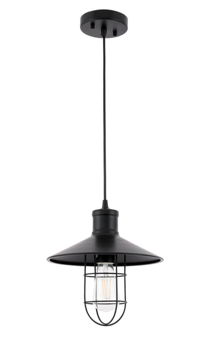 Elegant Furniture & Lighting - Flaneur 1 light Black Pendant - LD7505BK view 7