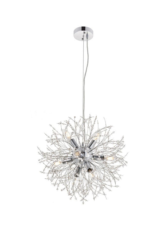 Elegant Furniture & Lighting - Flores 8 light Chrome Pendant - LD5052D20C view 2