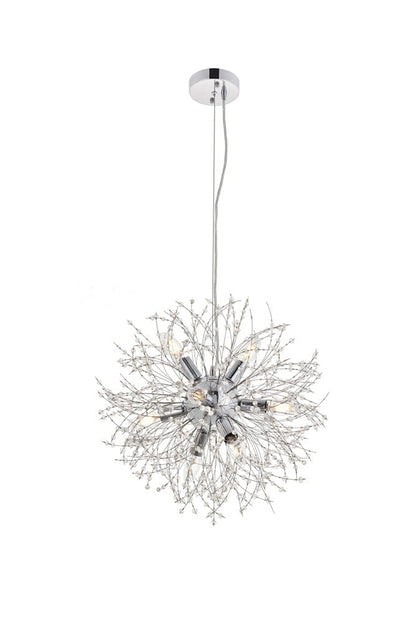 Elegant Furniture & Lighting - Flores 8 light Chrome Pendant - LD5052D20C view 2