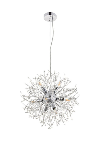 Elegant Furniture & Lighting - Flores 8 light Chrome Pendant - LD5052D20C view 4
