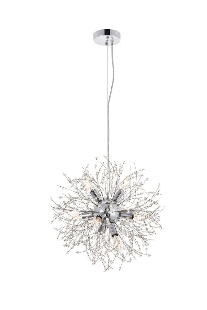 Elegant Furniture & Lighting - Flores 8 light Chrome Pendant - LD5052D20C view 6