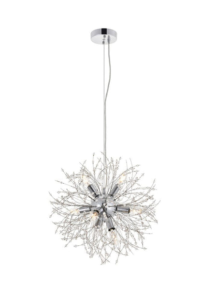 Elegant Furniture & Lighting - Flores 8 light Chrome Pendant - LD5052D20C view 6