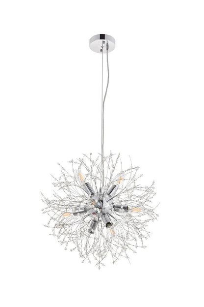 Elegant Furniture & Lighting - Flores 8 light Chrome Pendant - LD5052D20C view 1