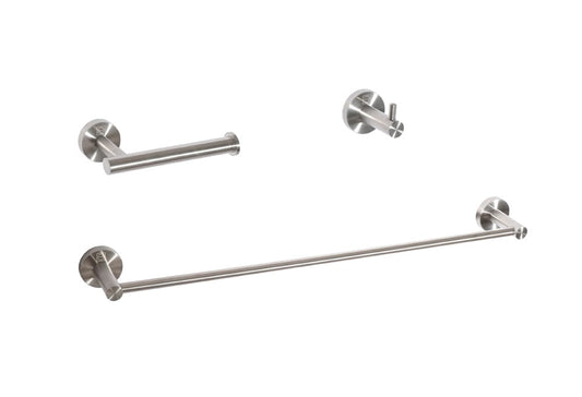 Elegant Furniture & Lighting - Freya 3-Piece Bathroom Hardware Set in Brushed Nickel - HWB-11S3HBNK view 1