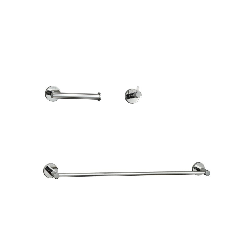 Elegant Furniture & Lighting - Freya 3-Piece Bathroom Hardware Set in Chrome - HWB-11S3HPCH view 1
