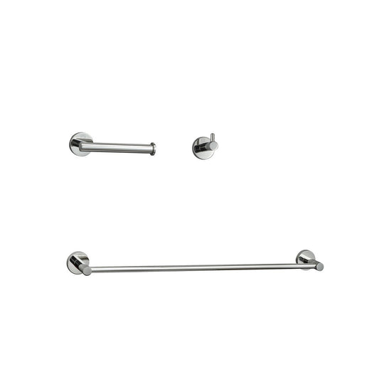 Elegant Furniture & Lighting - Freya 3-Piece Bathroom Hardware Set in Chrome - HWB-11S3HPCH view 1
