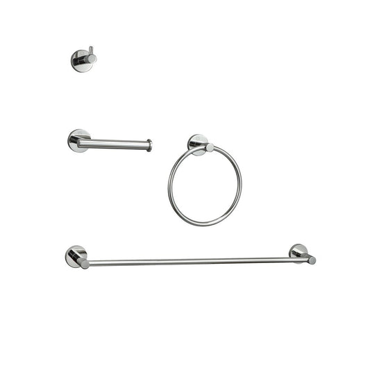 Elegant Furniture & Lighting - Freya 4-Piece Bathroom Hardware Set in Chrome - HWB-11S4PCH view 1