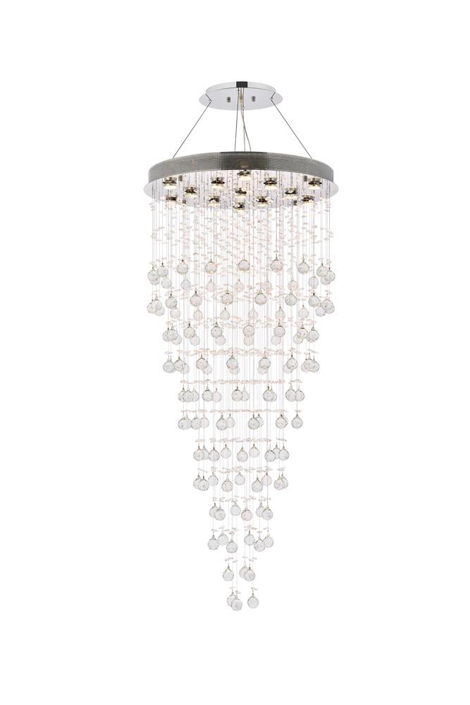 Elegant Furniture & Lighting - Galaxy 13 light Chrome Chandelier Clear Royal Cut Crystal - V2006G28C/RC veiw 1