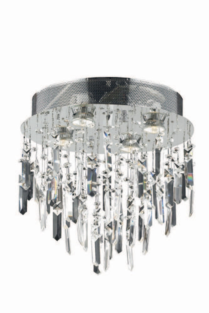 Elegant Furniture & Lighting - Galaxy 4 light Chrome Flush Mount Clear Royal Cut Crystal - V2006F14SC/RC veiw 1