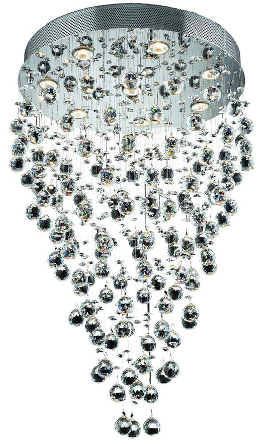 Elegant Furniture & Lighting - Galaxy 8 light Chrome Chandelier Clear Royal Cut Crystal - V2006D24C/RC veiw 1