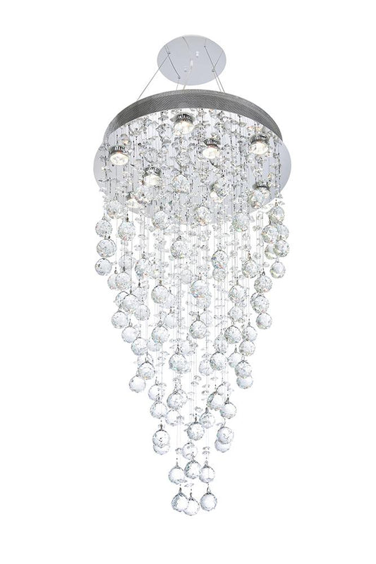 Elegant Furniture & Lighting - Galaxy 9 light Chrome Chandelier Clear Royal Cut Crystal - V2006D20C/RC veiw 1