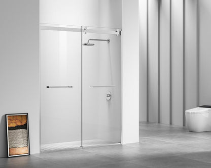 Elegant Furniture & Lighting - Hamilton Frameless shower door 60 x 76 Polished Chrome - SD202-6076PCH view 3