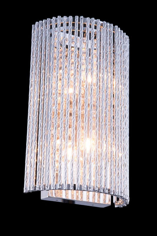 Elegant Furniture & Lighting - Influx 2 light Chrome Wall Sconce Clear Royal Cut Crystal - V2092W7C/RC veiw 1