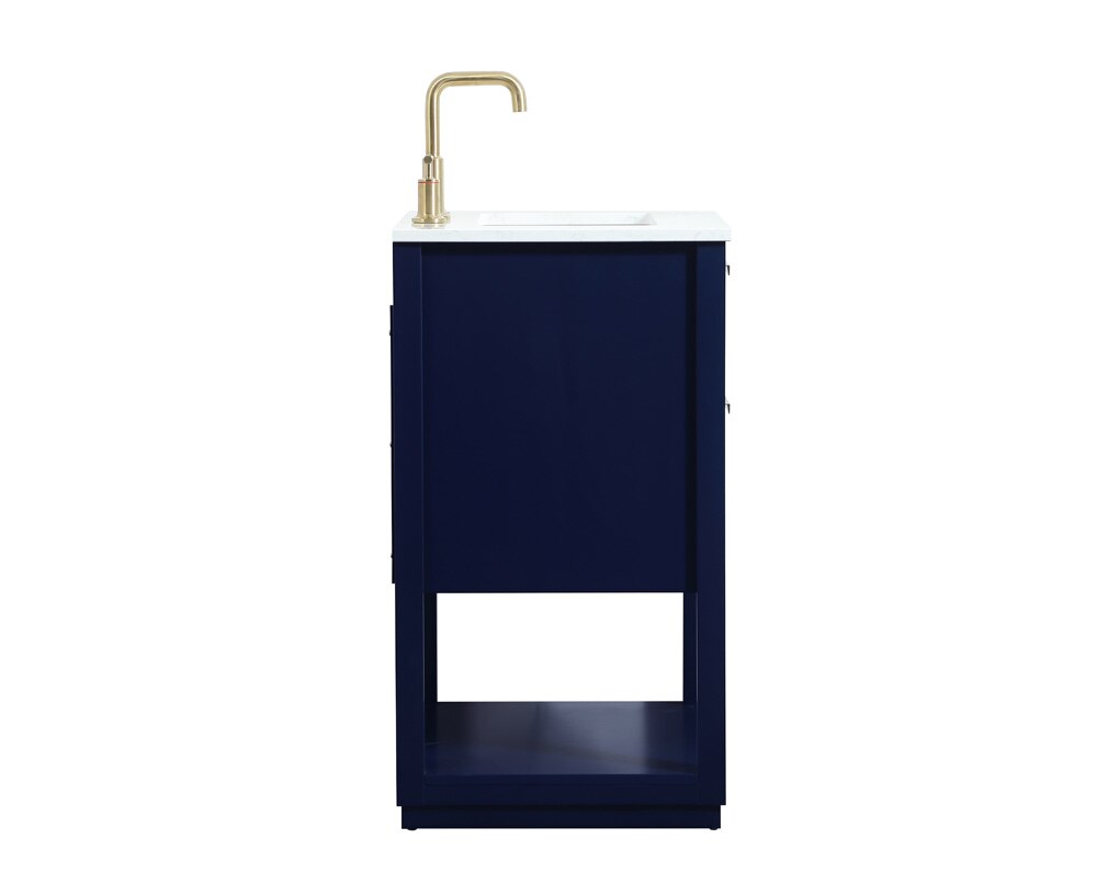 Elegant Furniture & Lighting - Larkin 24 inch Single bathroom vanity in blue - VF19224BL veiw 7