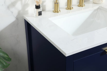 Elegant Furniture & Lighting - Larkin 24 inch Single bathroom vanity in blue - VF19224BL veiw 12