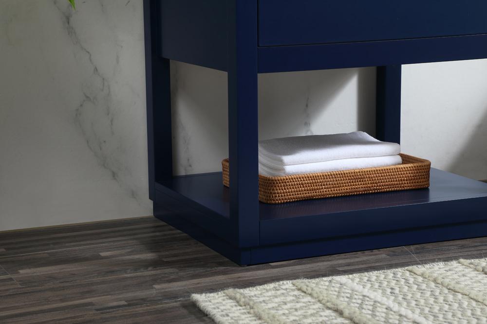 Elegant Furniture & Lighting - Larkin 24 inch Single bathroom vanity in blue - VF19224BL veiw 13