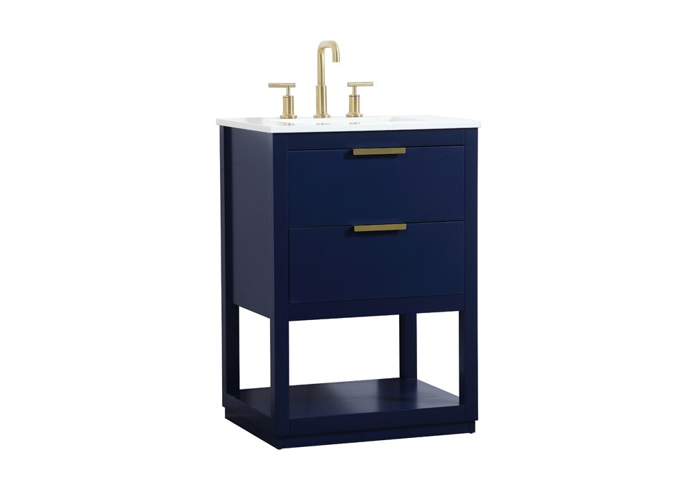 Elegant Furniture & Lighting - Larkin 24 inch Single bathroom vanity in blue - VF19224BL veiw 14