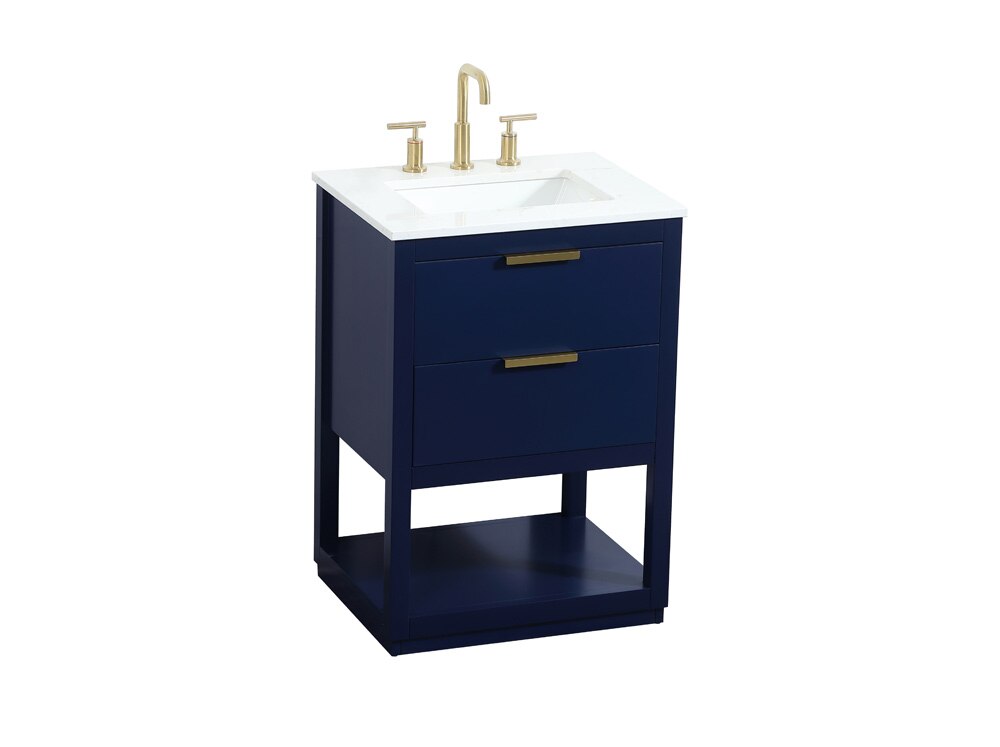 Elegant Furniture & Lighting - Larkin 24 inch Single bathroom vanity in blue - VF19224BL veiw 15