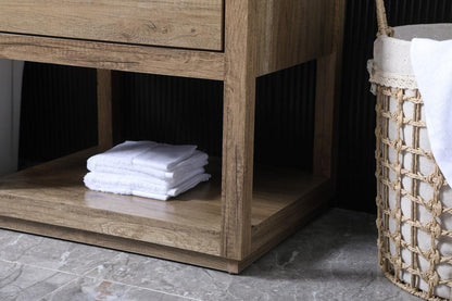 Elegant Furniture & Lighting - Larkin 24 Inch SIngle Bathroom Vanity In Natural Oak - VF19224NT veiw 7